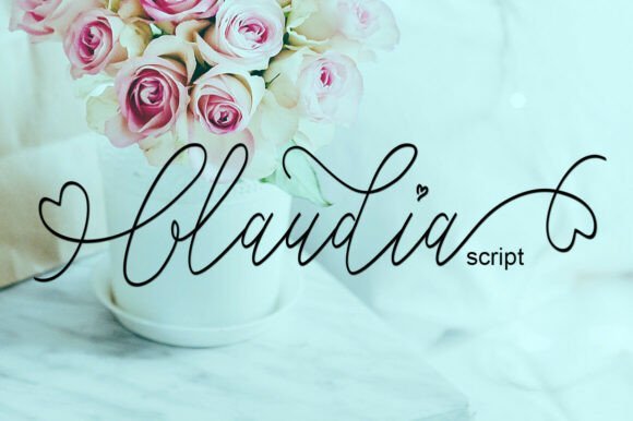 Glaudia Script Font