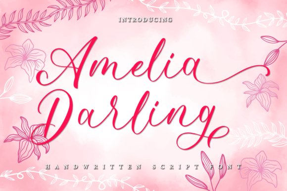 Amelia Darling Handwritten Font