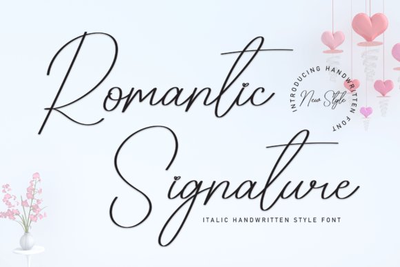 Romantic Signature Handwritten Font