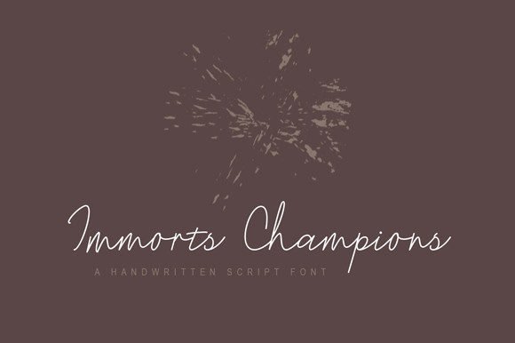 Immorts Champions Script Font