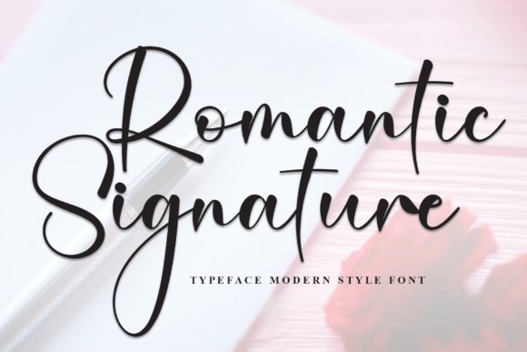 Romantic Signature Font