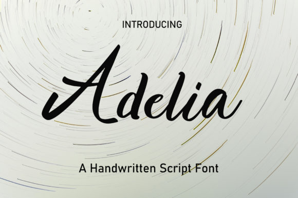 Adelia font preview
