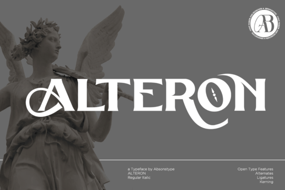 Vintage serif fonts - Alteron