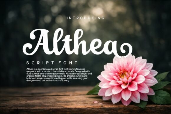 Althea font preview