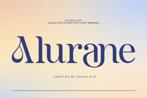 Alurane editorial display serif fonts for posters