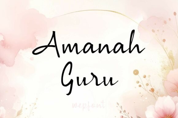 Amanah Guru font preview