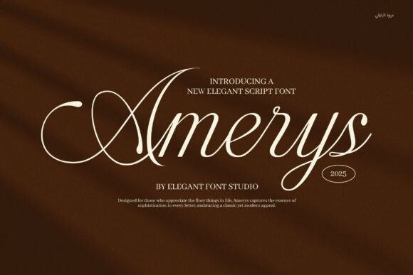 Amerys elegant script fonts for wedding invitations