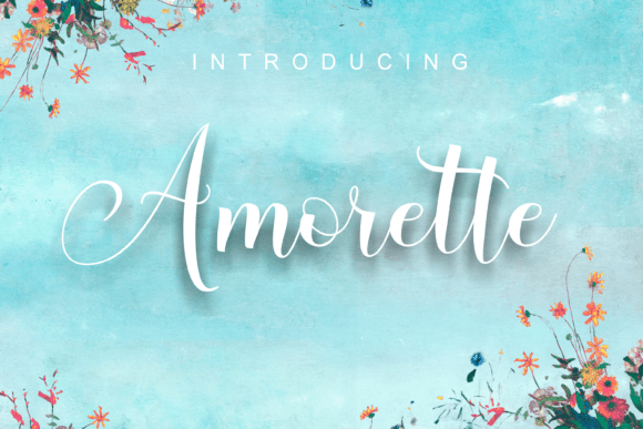 Amorette font preview
