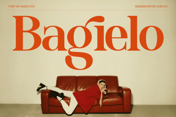 Bagielo vintage display serif fonts for logos