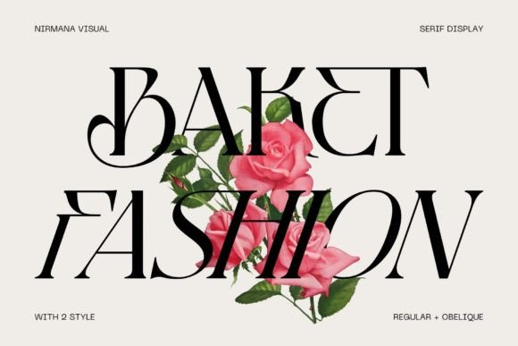 Baket Fashion elegant serif fonts for fashion magazines
