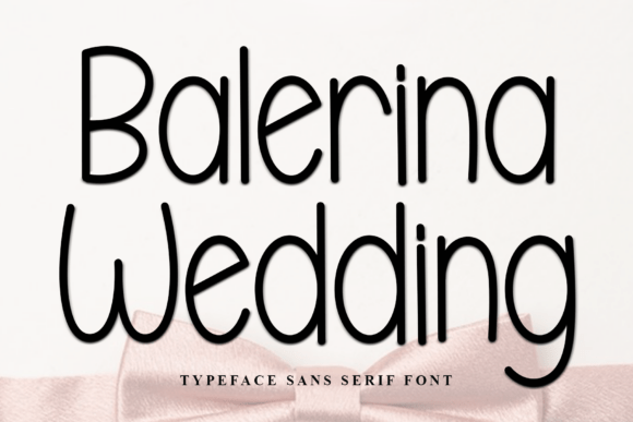 Balerina Wedding - elegant wedding font preview
