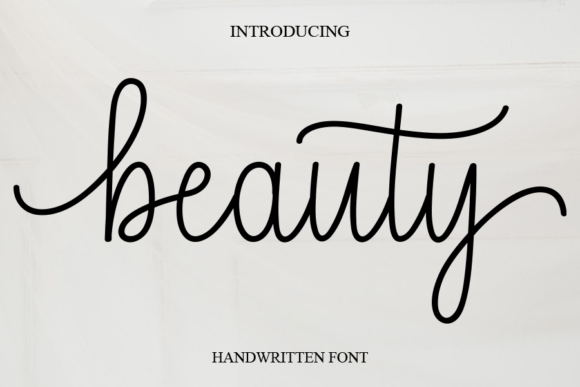 Beauty cursive handwritten fonts for beauty brand logos