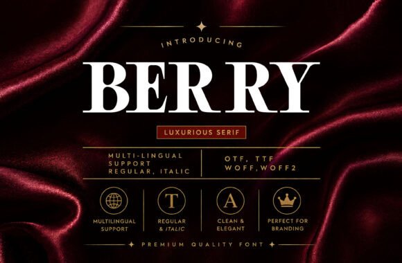 Berry font preview