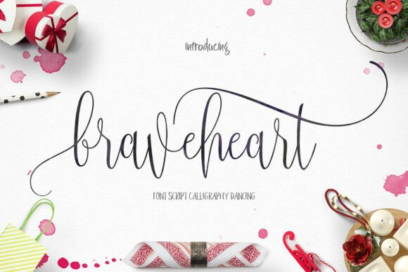 Romantic calligraphy fonts - Braveheart
