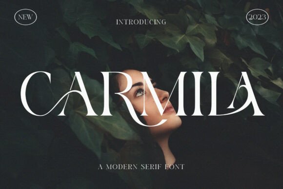 Modern minimalist fonts - Carmila