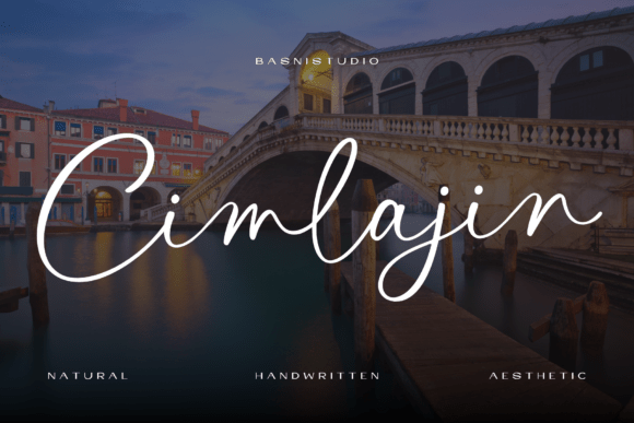 Cimlajin romantic elegant script fonts for branding