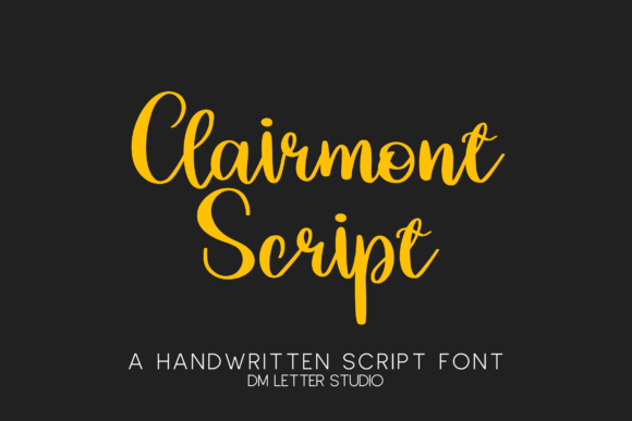 Clairmont Script font preview