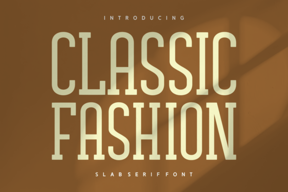 Classic Fashion vintage serif fonts for fashion magazines