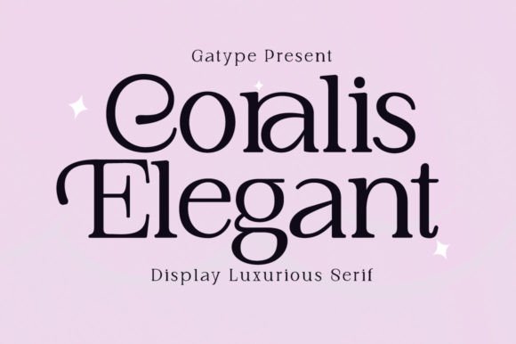 Coralis Elegant font preview