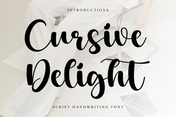 Cursive Delight soft cursive fonts for warm branding