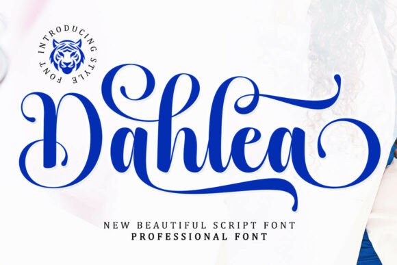 Dahlea elegant script fonts for coffee and food brands