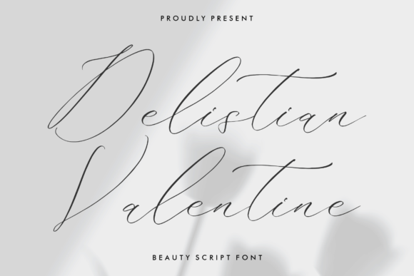 Delistian Valentine font preview