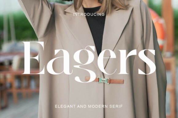 Eagers display serif fonts for vintage branding