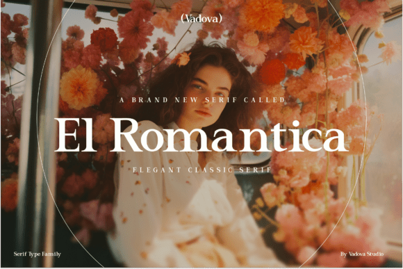 El Romantica font preview