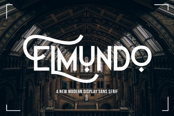 Elmundo sleek modern sans serif fonts for branding