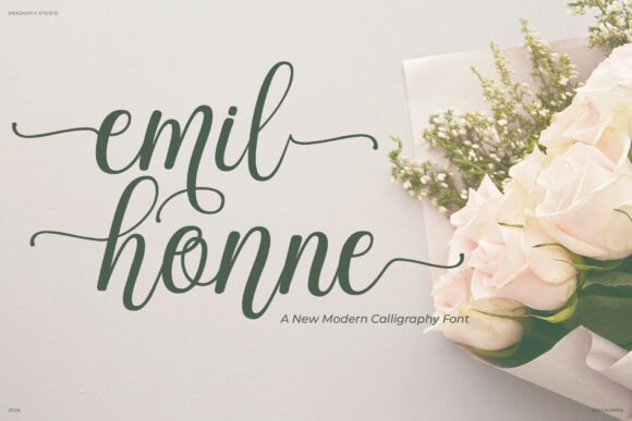 Emilhonne font preview