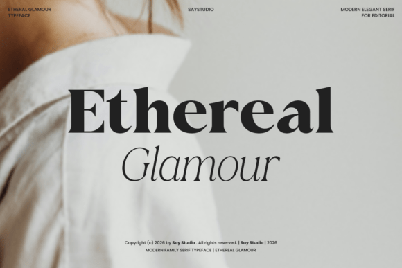 Ethereal Glamor font preview