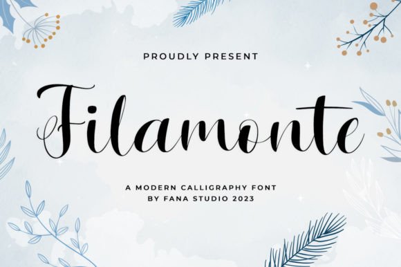 Filamonte font preview