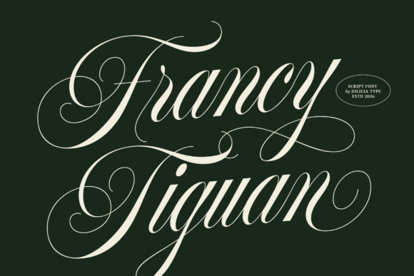 Francy Tiguan font preview
