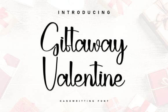 Giftaway Valentine font preview