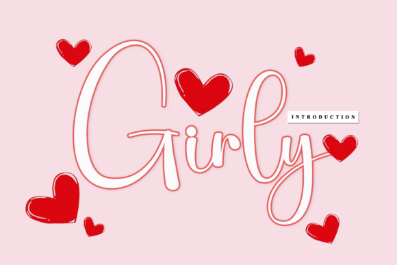 Girly sweet cursive feminine fonts for beauty brands