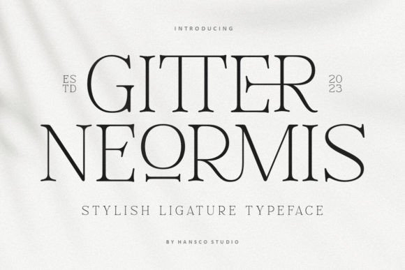 Gitter Neormis font preview