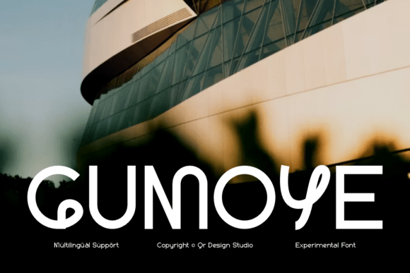 Gumoye flowing modern sans fonts for branding