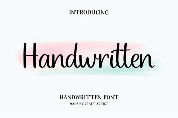 Handwritten modern cursive fonts for branding