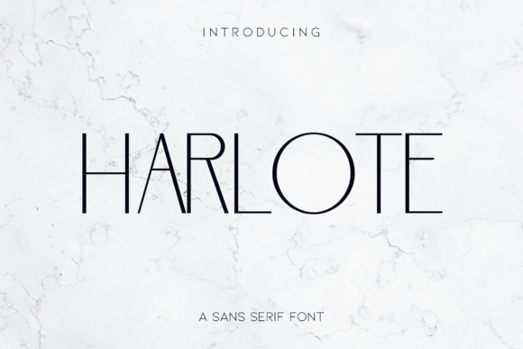 Harlote minimalist modern sans serif fonts for branding