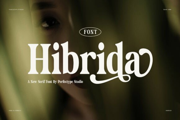 Hibrida contemporary serif display fonts for posters