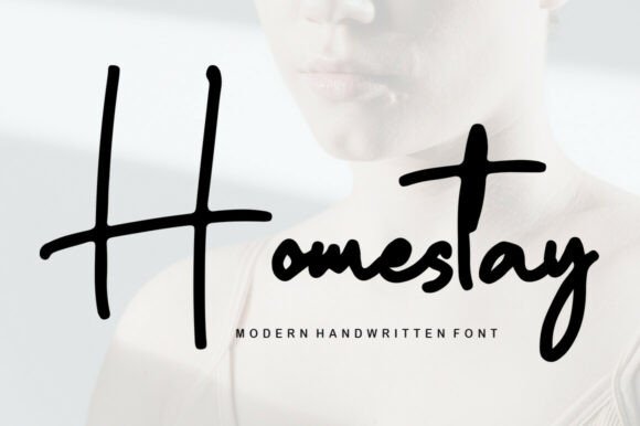 Homestay graceful script feminine fonts for beauty brands