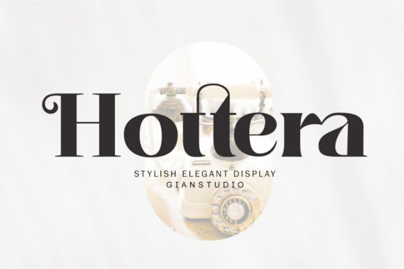 Hottera font preview