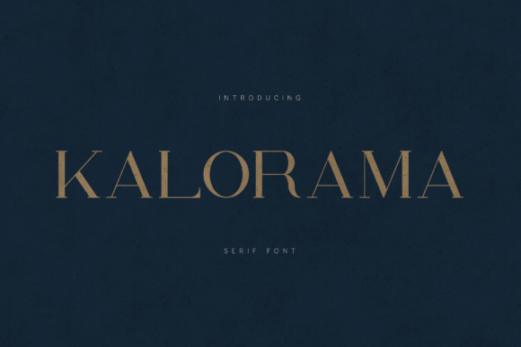 Kalorama font preview
