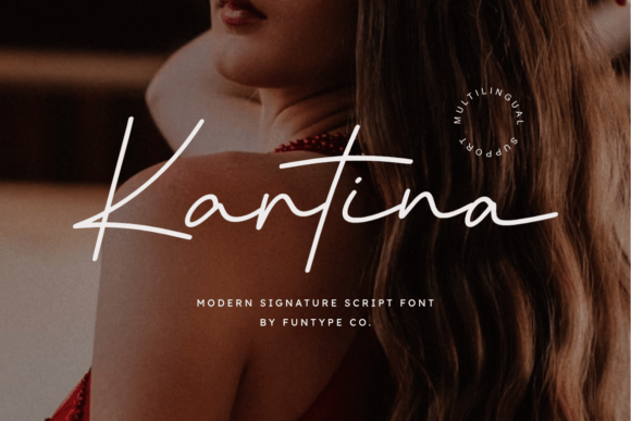 Kartina signature script fonts for clothing brand logos