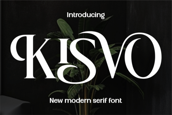 Kisvo elegant serif fonts for sophisticated clothing logos