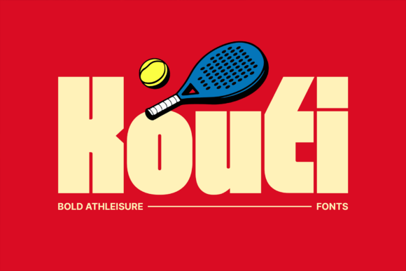 Kouti high energy display fonts for posters