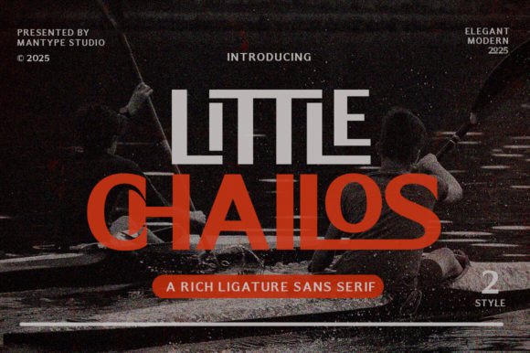 Little Chailos high contrast sans fonts for magazine captions
