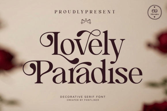Lovely Paradise font preview