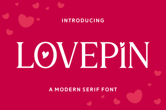 Lovepin font preview