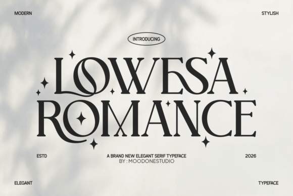 Lowesa Romance font preview